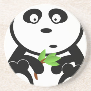 Panda-Bärn-Schwarz-weiße Schicksals-Geschenke Sandstein Untersetzer