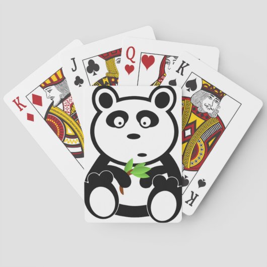 Panda-Bärn-Schwarz-weiße Schicksals-Geschenke Spielkarten (Rückseite)