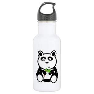 Panda-Bärn-Schwarz-weißes Schicksal Trinkflasche