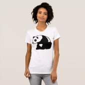 PANDA-BÄRN-SCHWARZWEISS-T-SHIRT T-Shirt (Vorne ganz)