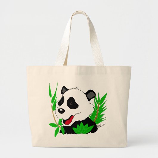 Panda-Bärn-Tasche Jumbo Stoffbeutel (Vorne)