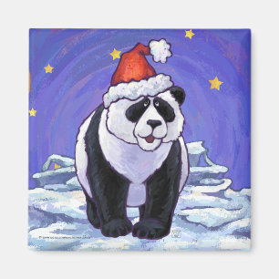 Panda-Bärn-Weihnachten Magnet