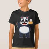 Panda Baseball Baseball T-Shirt (Vorderseite)