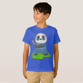 Panda Baseball Baseball T-Shirt (Vorne ganz)