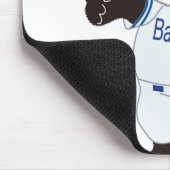 Panda Baseball-Spieler, der einen Baseball pittert Mousepad (Ecke)