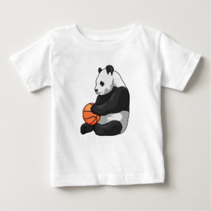 Panda Basketball-Spieler Basketball Baby T-shirt