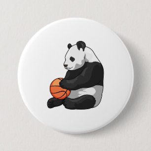 Panda Basketball-Spieler Basketball Button