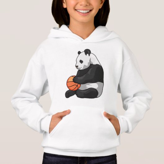 Panda Basketball-Spieler Basketball Hoodie (Vorderseite)