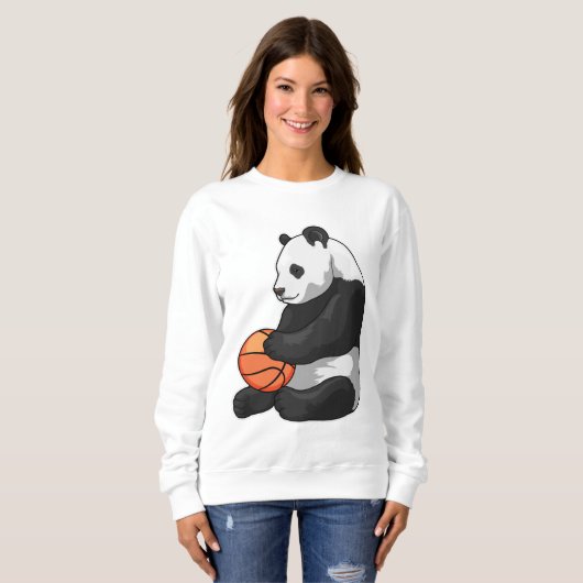 Panda Basketball-Spieler Basketball Sweatshirt (Vorne ganz)
