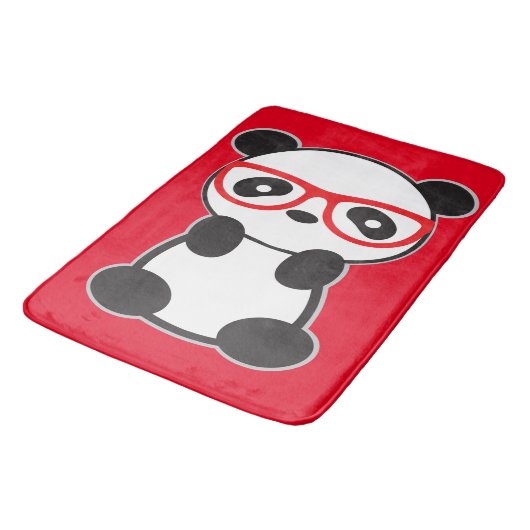 Panda Bathroom Rug Badematte (Schrägansicht)