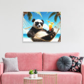 Panda Beach Relaxation Leinwanddruck (Insitu (Wohnzimmer))
