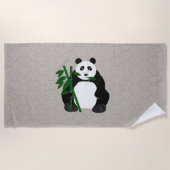Panda Beach Tower Strandtuch (Vorderseite)