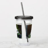 Panda Bear Acrylic Cup mit Litze und Strohhalm Acryltrinkbecher (Links)