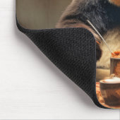 Panda Bear Animal Fun Kochen Küche glückliche Zeit Mousepad (Ecke)