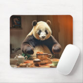 Panda Bear Animal Fun Kochen Küche glückliche Zeit Mousepad (Mit Mouse)