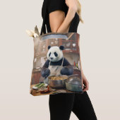 Panda Bear Animal Fun Kochen Küche glückliche Zeit Tasche (Von Nahem)