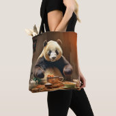 Panda Bear Animal Fun Kochen Küche glückliche Zeit Tasche (Von Nahem)