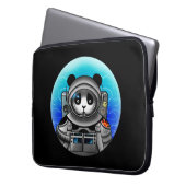 Panda Bear Astronaut Laptopschutzhülle (Vorderseite Links)