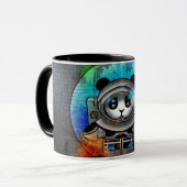 Panda Bear Astronaut Tasse (Vorderseite Links)