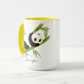 Panda Bear auf der Tasse Bamboo Tree (Vorderseite Links)
