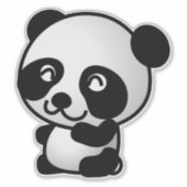 Panda Bear Aufkleber (Vorderseite)
