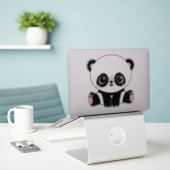 Panda Bear Aufkleber (Laptop auf Schreibtisch)