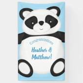 Panda Bear Baby Dusche Banner (Vertikal)
