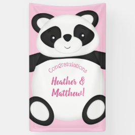 Panda Bear Baby Dusche Banner