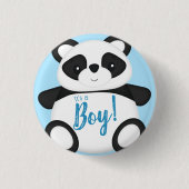 Panda Bear Baby Dusche Button (Vorderseite)