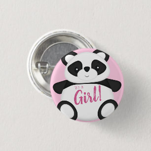 Panda Bear Baby Dusche Button