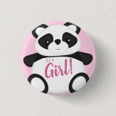 Panda Bear Baby Dusche Button (Vorderseite)