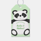 Panda Bear Baby Dusche Geschenkanhänger (Vorderseite)