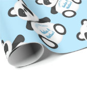 Panda Bear Baby Dusche Geschenkpapier (Rolleneckpunkt)