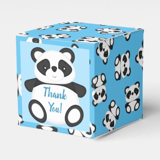 Panda Bear Baby Dusche Geschenkschachtel (Vorderseite)