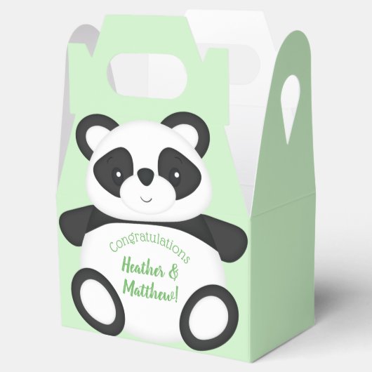 Panda Bear Baby Dusche Geschenkschachtel (Geöffnet)