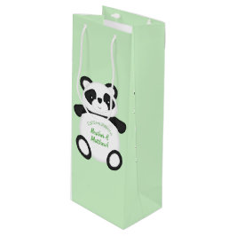 Panda Bear Baby Dusche Geschenktüte Für Weinflaschen