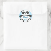 Panda Bear Baby Dusche Runder Aufkleber (Tasche)