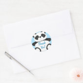 Panda Bear Baby Dusche Runder Aufkleber (Umschlag)