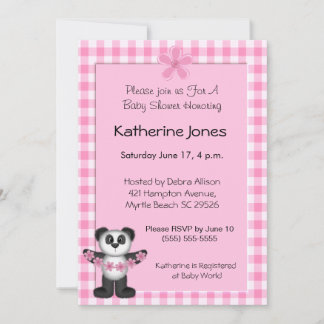 Panda Bear Baby Shower Einladungen