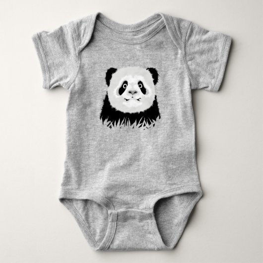 Panda Bear Baby Strampler (Vorderseite)