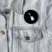 Panda Bear Badminton Player Single verdoppeln Ace Button (Beispiel)