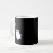 Panda Bear Badminton Player Single verdoppeln Ace Kaffeetasse (Vorderseite Links)