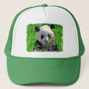 Panda Bear & Bamboo Wildlife Art Truckerkappe