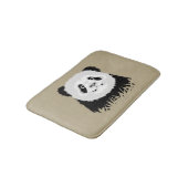 Panda Bear Bath Mat Badematte (Schrägansicht)