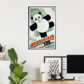 Panda Bear Besuch des Brookfield Zoo WPA Poster (Heimbüro)