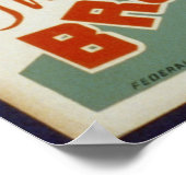 Panda Bear Besuch des Brookfield Zoo WPA Poster (Ecke)