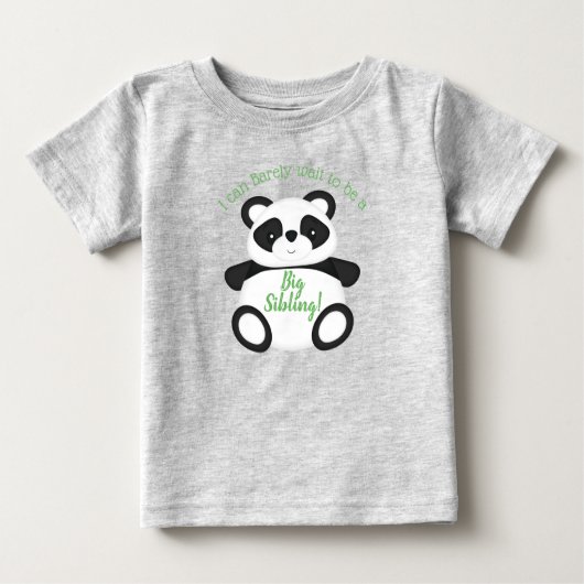 Panda Bear Big Brother Sister Baby T-shirt (Vorderseite)