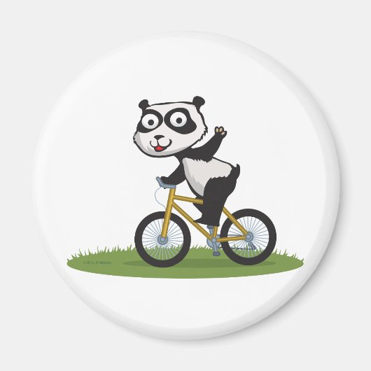 Panda Bear Biker Magnet (Vorne)