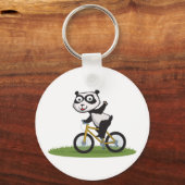 Panda Bear Biker Schlüsselanhänger (Vorderseite)
