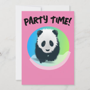 PANDA BEAR BIRTHDAY PARTY CUSTOM EINLADUNGEN